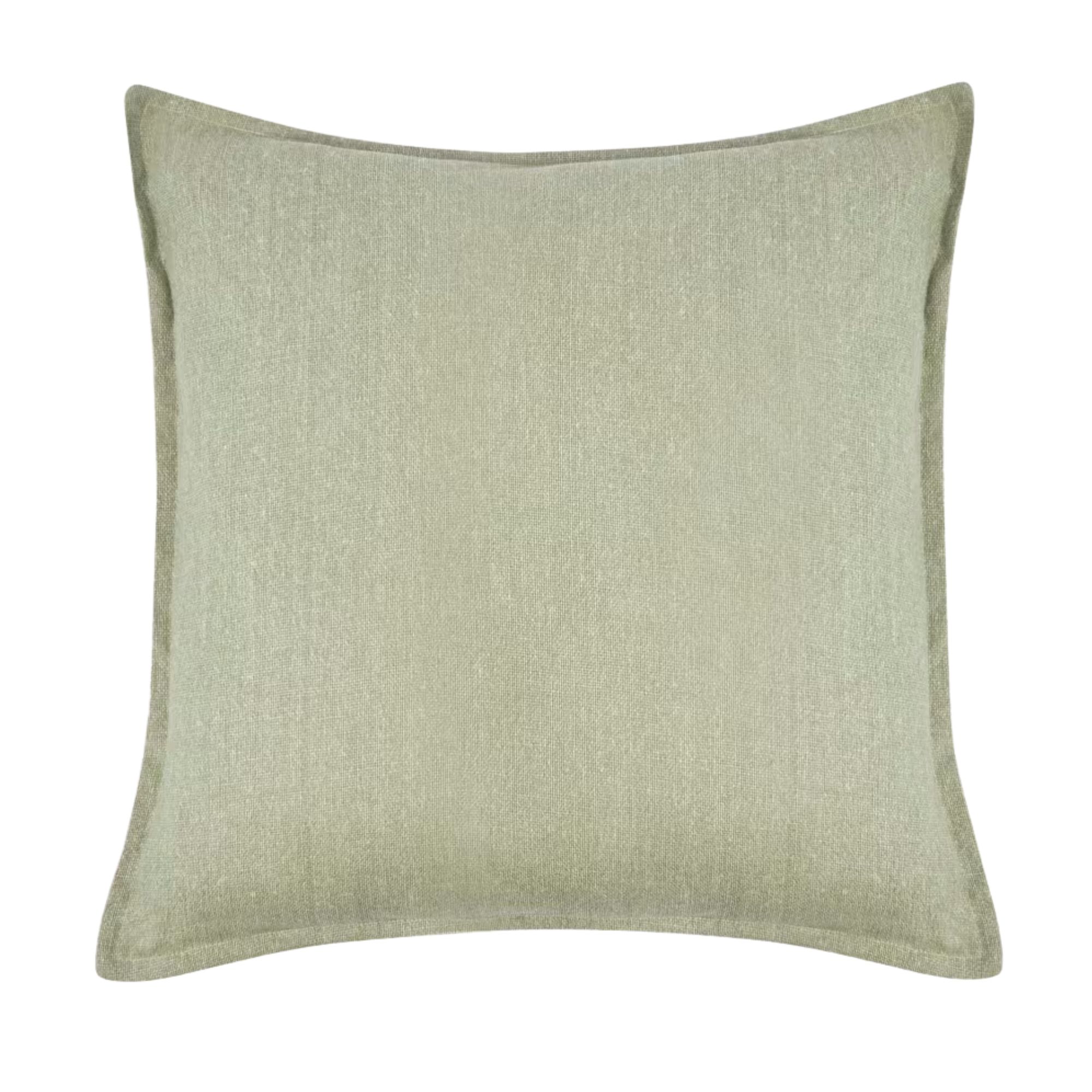M&amp;amp;S, Pure Cotton Textured Cushion in Soft Green
