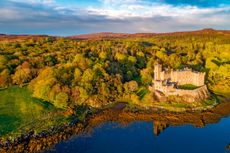 Sunset at Dunvegan Castle, Isle of Skye.