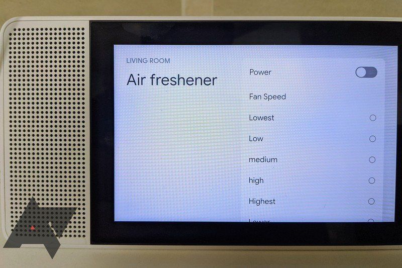 Assistant Display Smart Home Controls