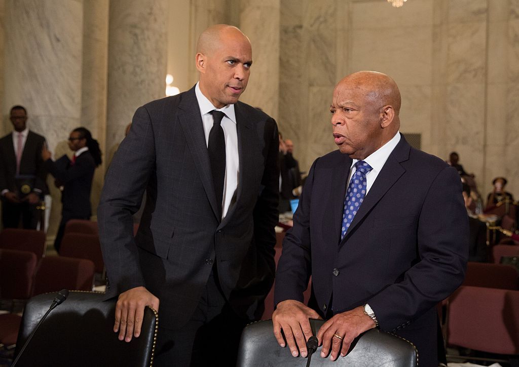 Corey Booker and John Lewis.