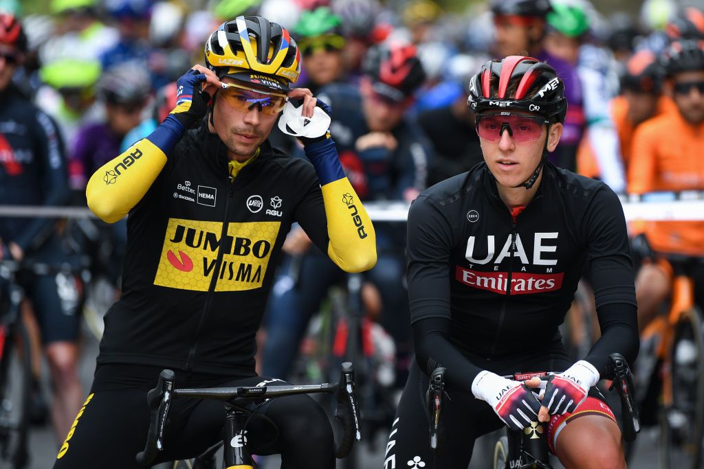 Primoz Roglic and Tadej Pogacar have yet to race against each other during the 2023 season