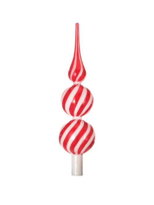 VINTERFINT Top Spire - Glass Red/white 11 "