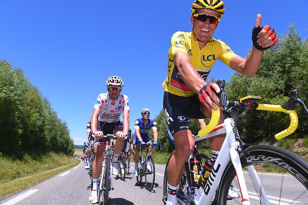 Greg Van Avermaet gives stage 6 a thumbs up.