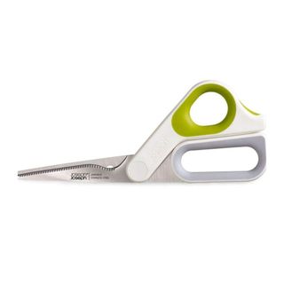 PowerGrip Green Kitchen Scissors on a white background