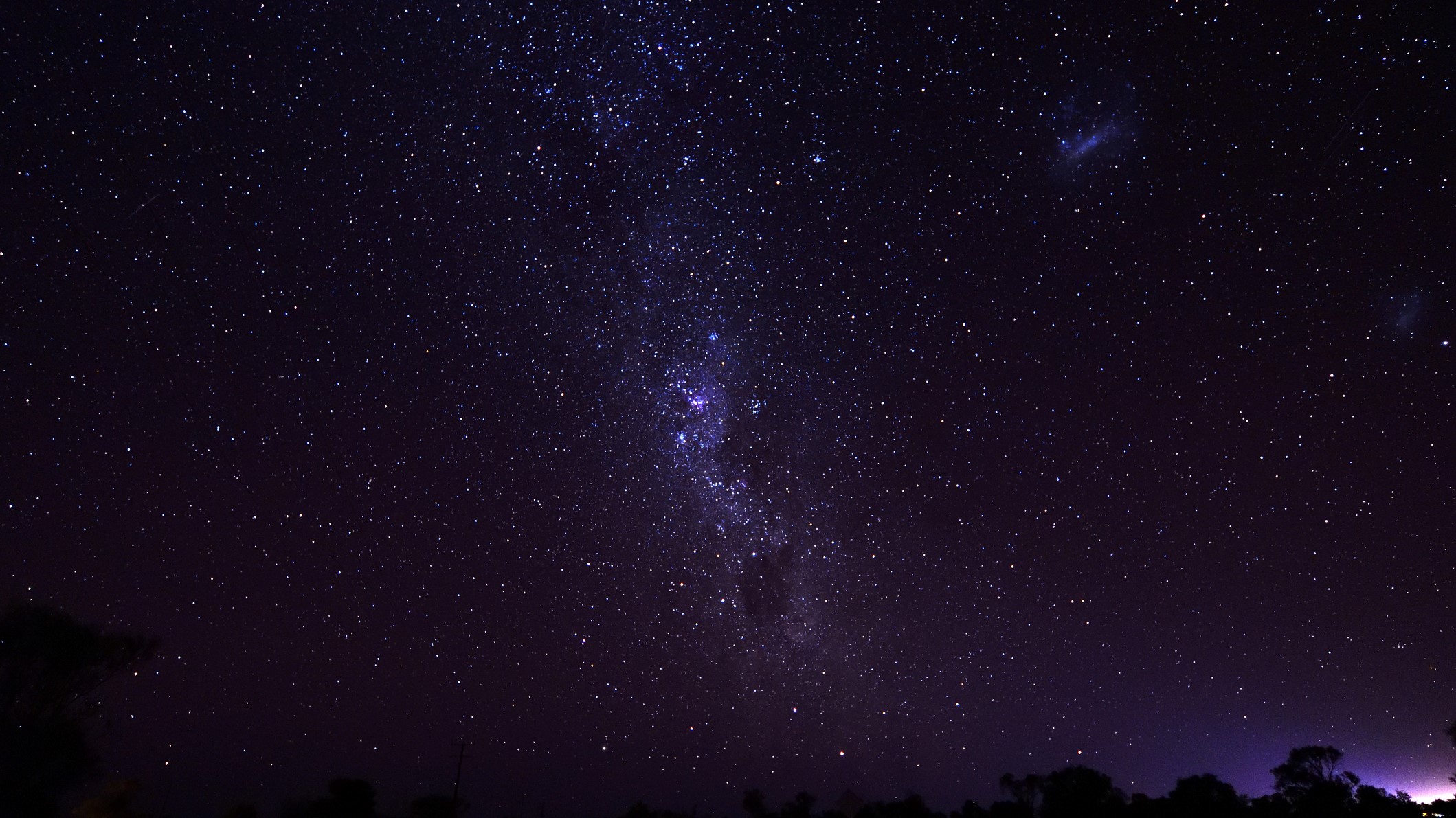 Photograph of the night sky full of stars.