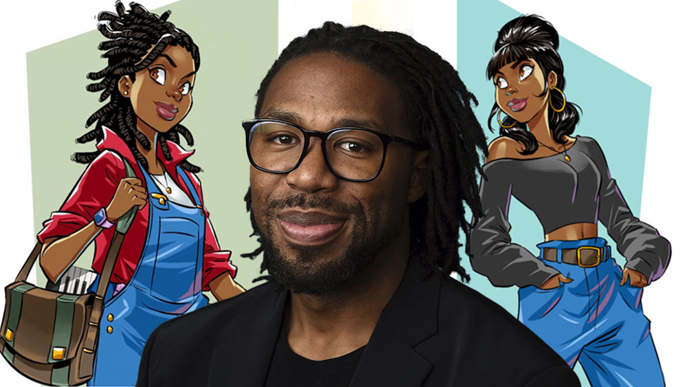 Matthew A Cherry and character designs for his planned new animated movie Time Signature