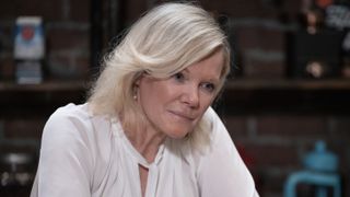 Maura West as Ava smiling in General Hospital