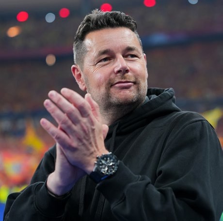 Pierre Sage, Head coach of RC Lens reacts following the French Cup Final. (Photo by Franco Arland/Getty Images)