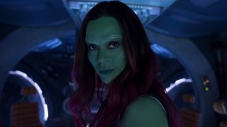 Zoe Saladana in Guardians of the Galaxy Vol. 2