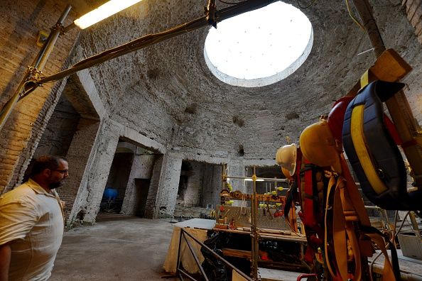 The ancient Domus Aurea site (Golden House) in 2014