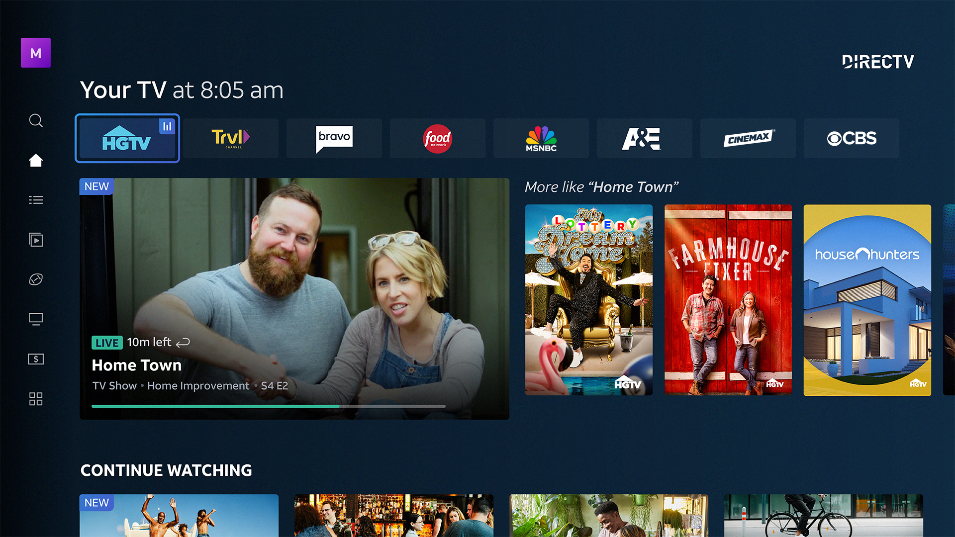 The DIRECTV User Interface