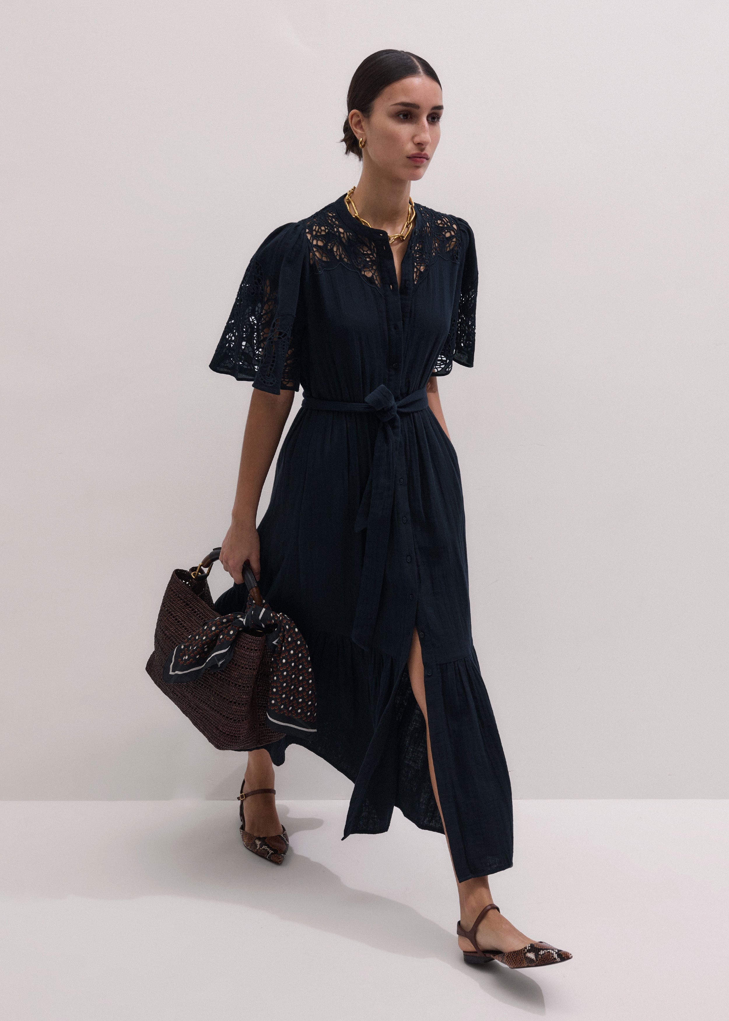 Embroidered Maxi Dress