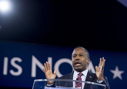 Ben Carson joked that his mother would've "shot some of the dishonest reporters" covering his campaign for the presidency.