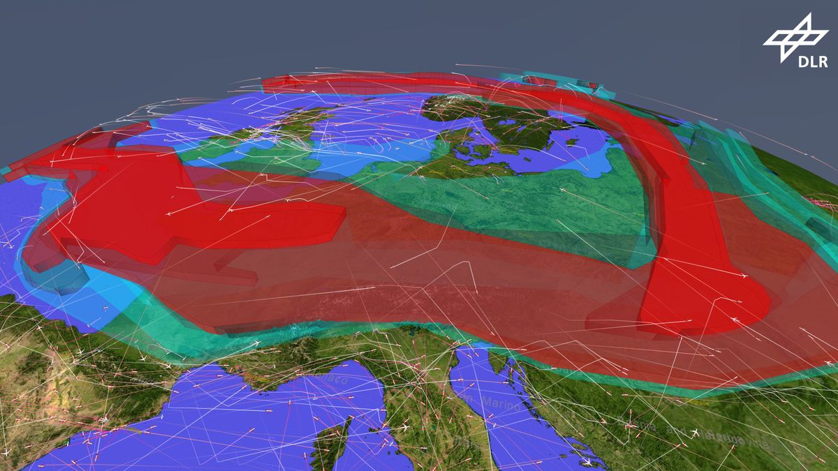 Air traffic and volcanic ash