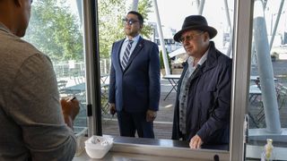 Harry Lennix and James Spader in The Blacklist