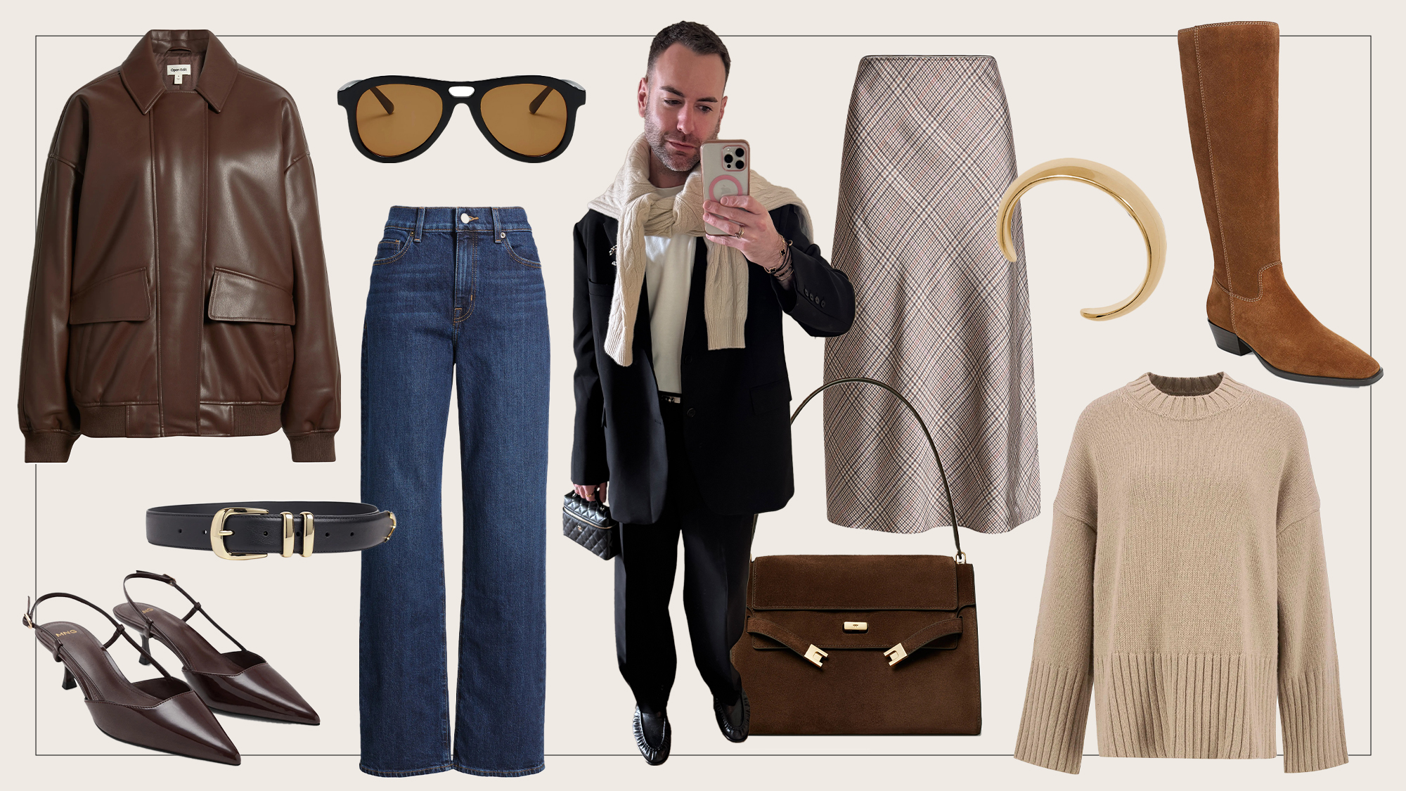 Collage of Bobby Schuessler and the best fall Nordstrom items.