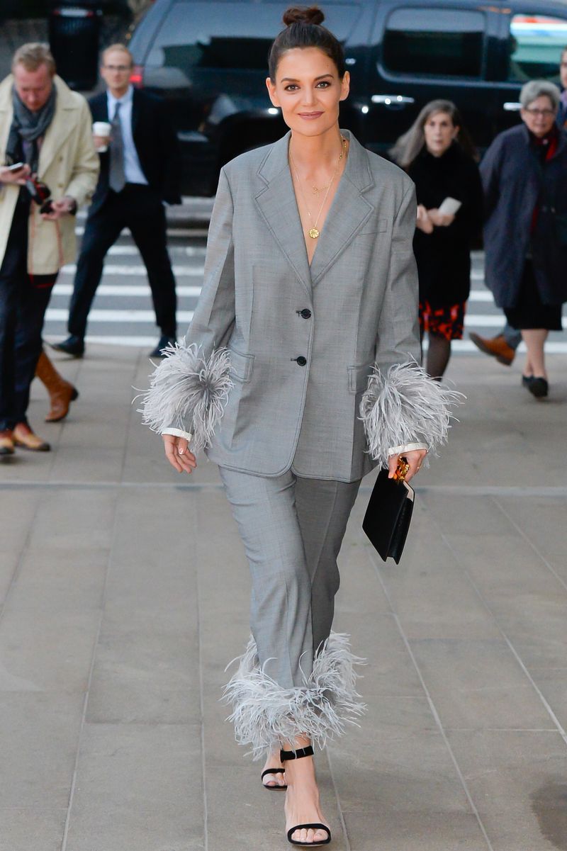 Fashion model, Clothing, Fashion, White, Suit, Street fashion, Blazer, Outerwear, Fashion show, Snapshot,