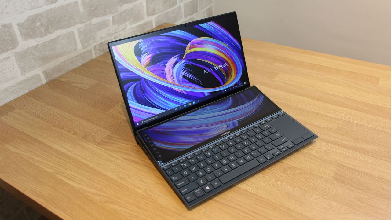 Asus ZenBook Duo 14 UX482 top down