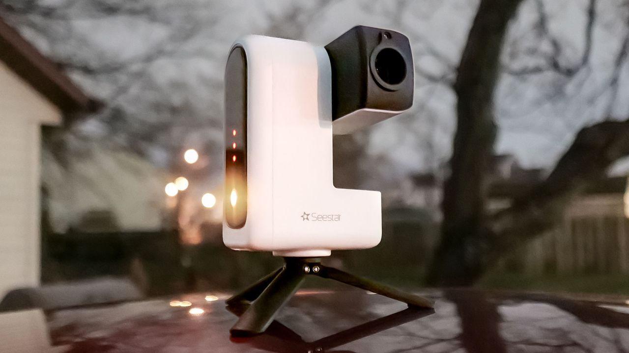SeeStar S30 smart telescope used to capture galaxies.