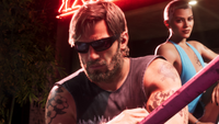 Two criminals waiting in a glossy club in Grand Theft Auto 6.