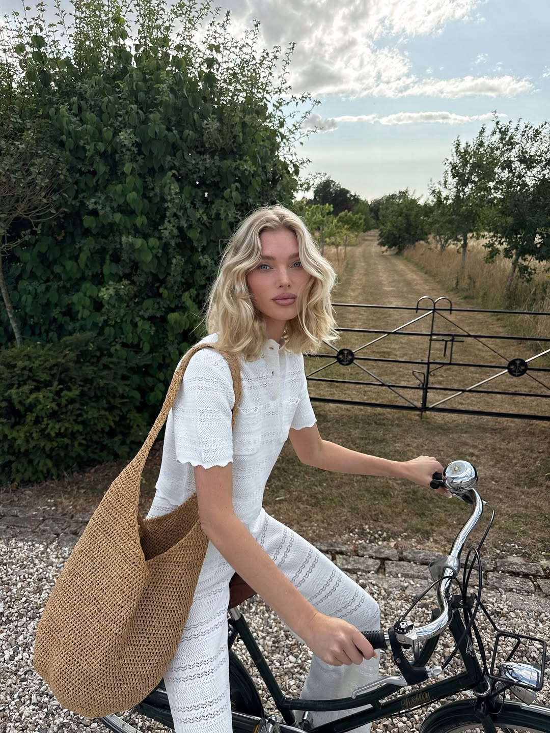 Elsa Hosk at Thyme hotel in the Cotswolds, UK