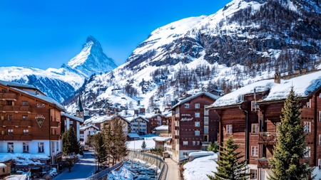 Zermatt Valley and Matterhorn Peak