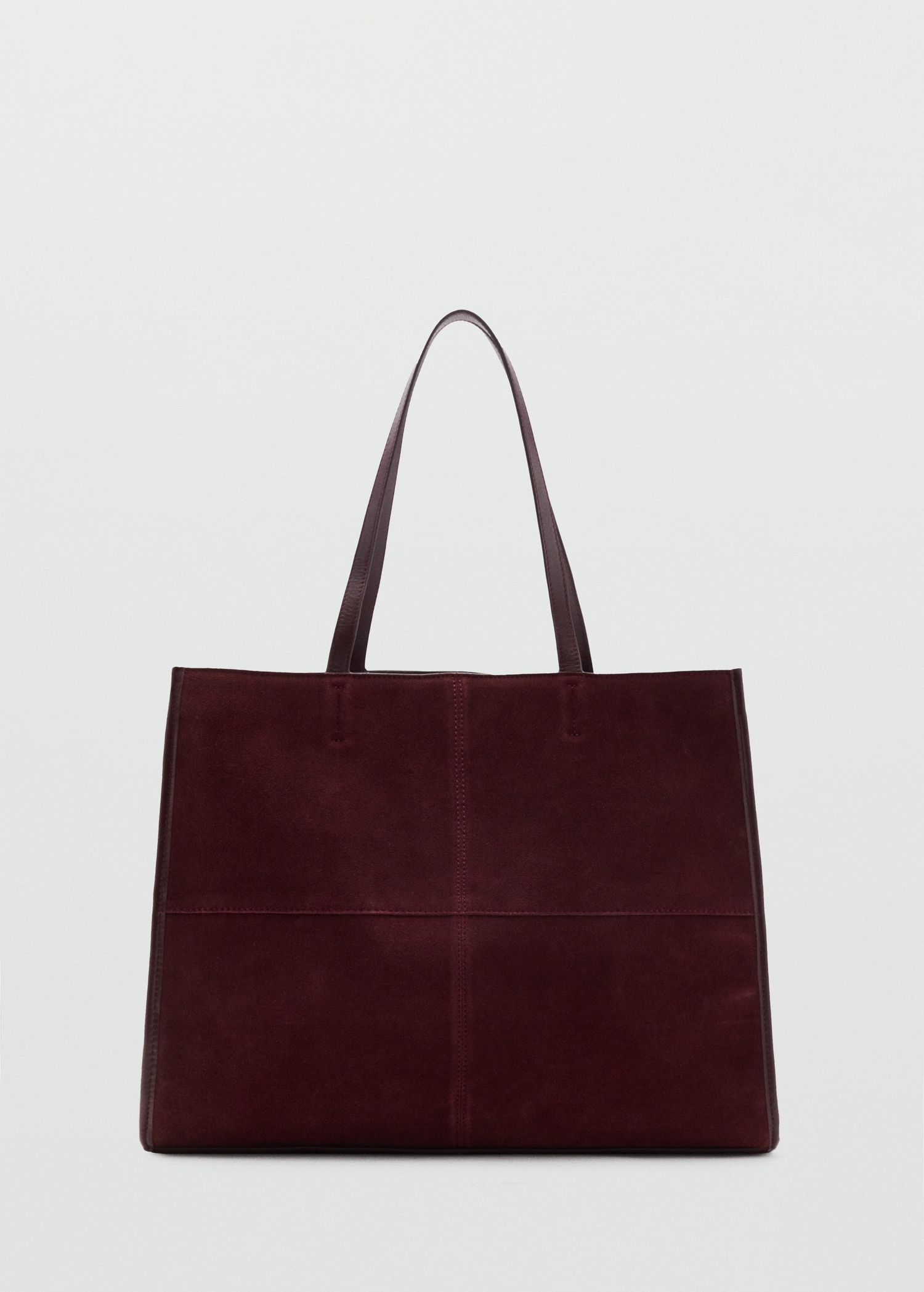 Suede Leather Shopper Bag - Women | Mango Usa