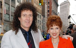 Anita with pop star husband Brian May