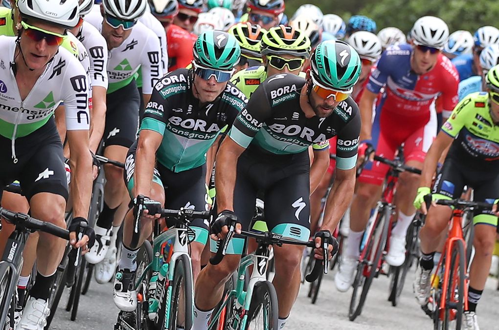 Bora-Hansgrohe's Michael Schwarzmann and Juraj Sagan