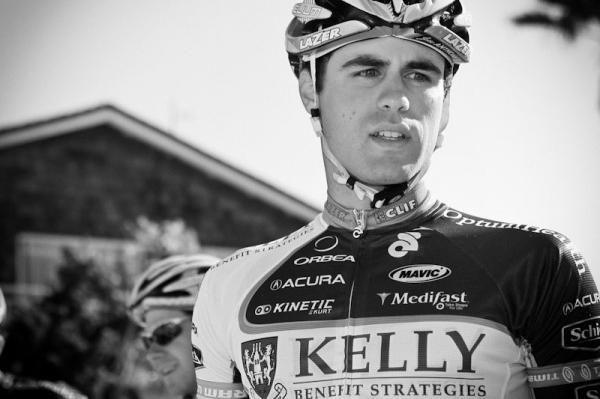 Jesse Anthony shows off his new team kit for the road session after his strong season of cross racing
