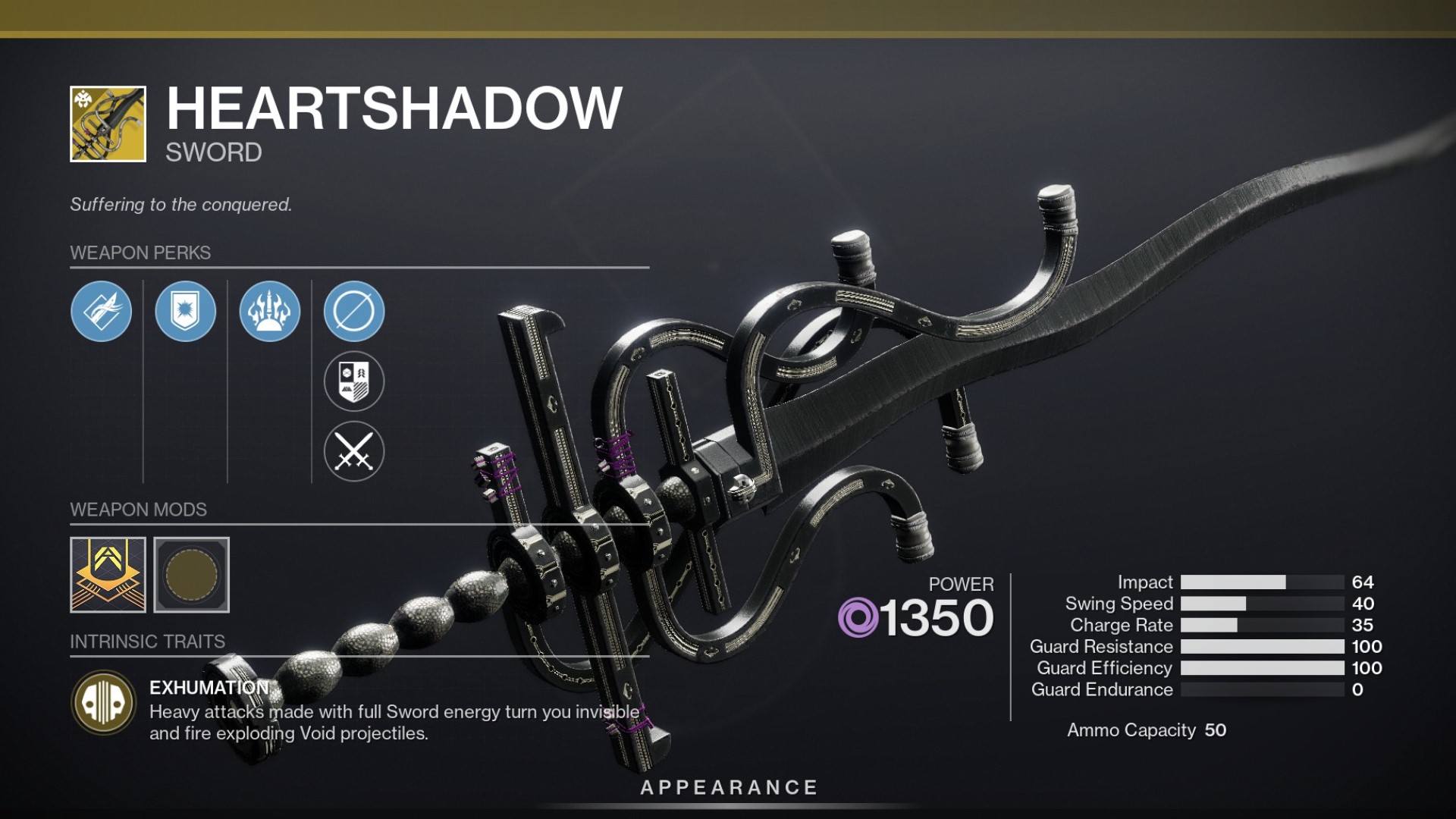 Destiny 2 heart shadow