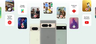Pixel Pass promo with Pixel 7 and Pixel 7 Pro