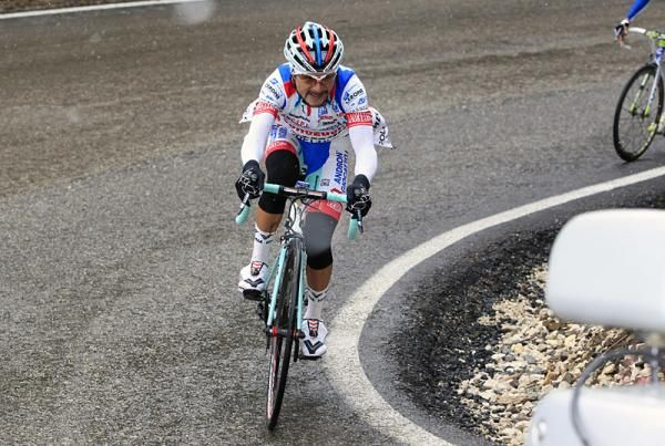 No surprise that Jose Rujano (Androni Giocattoli) launched some attacks on the final climb.