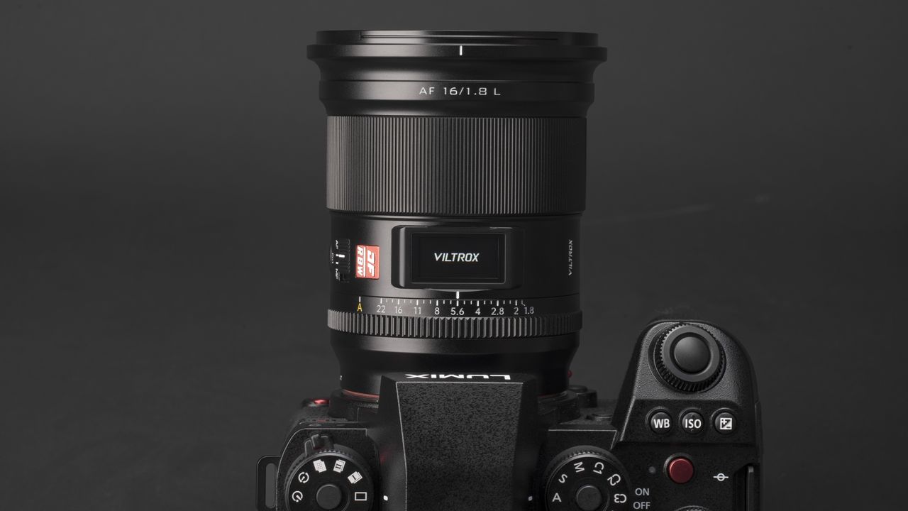 Viltrox AF 16mm f/1.8 lens on a camera