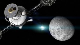 Lunar Surface Robot Departs