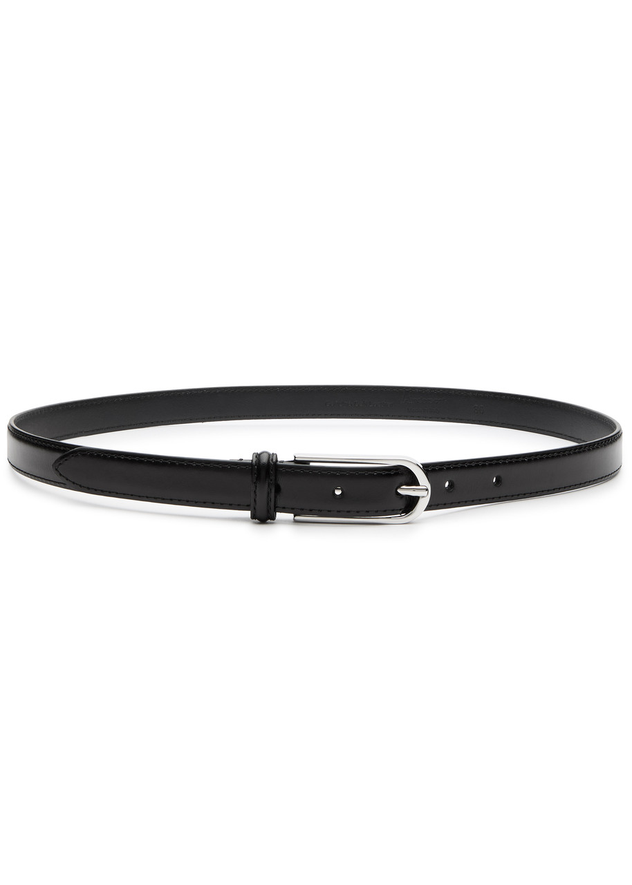 Glossed Leather Belt