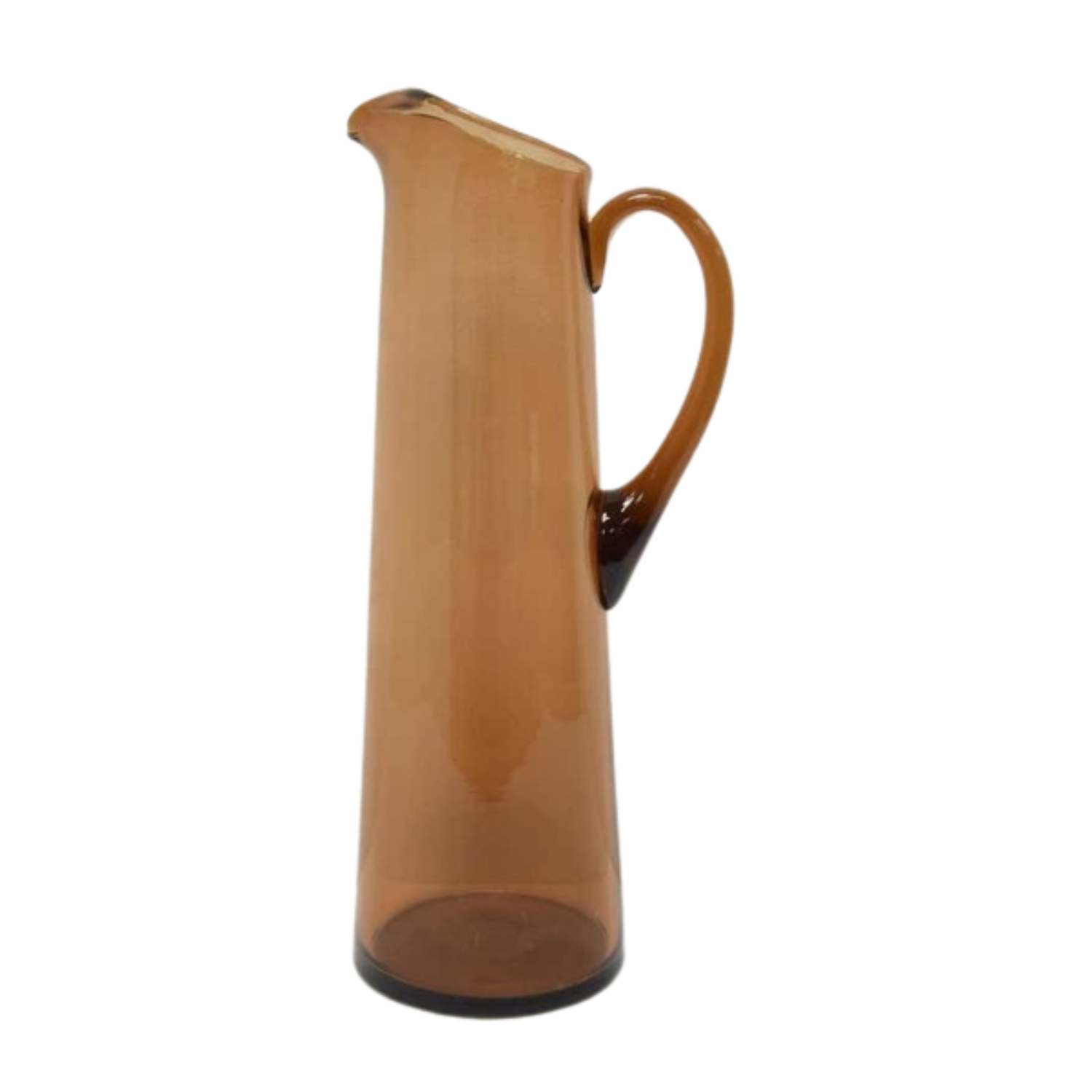 A smoky brown glass jug from Vinterior