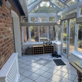 before shot of conservatory
