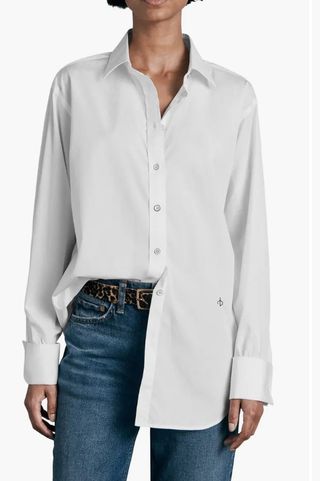 Diana Cotton Poplin Button-Up Shirt