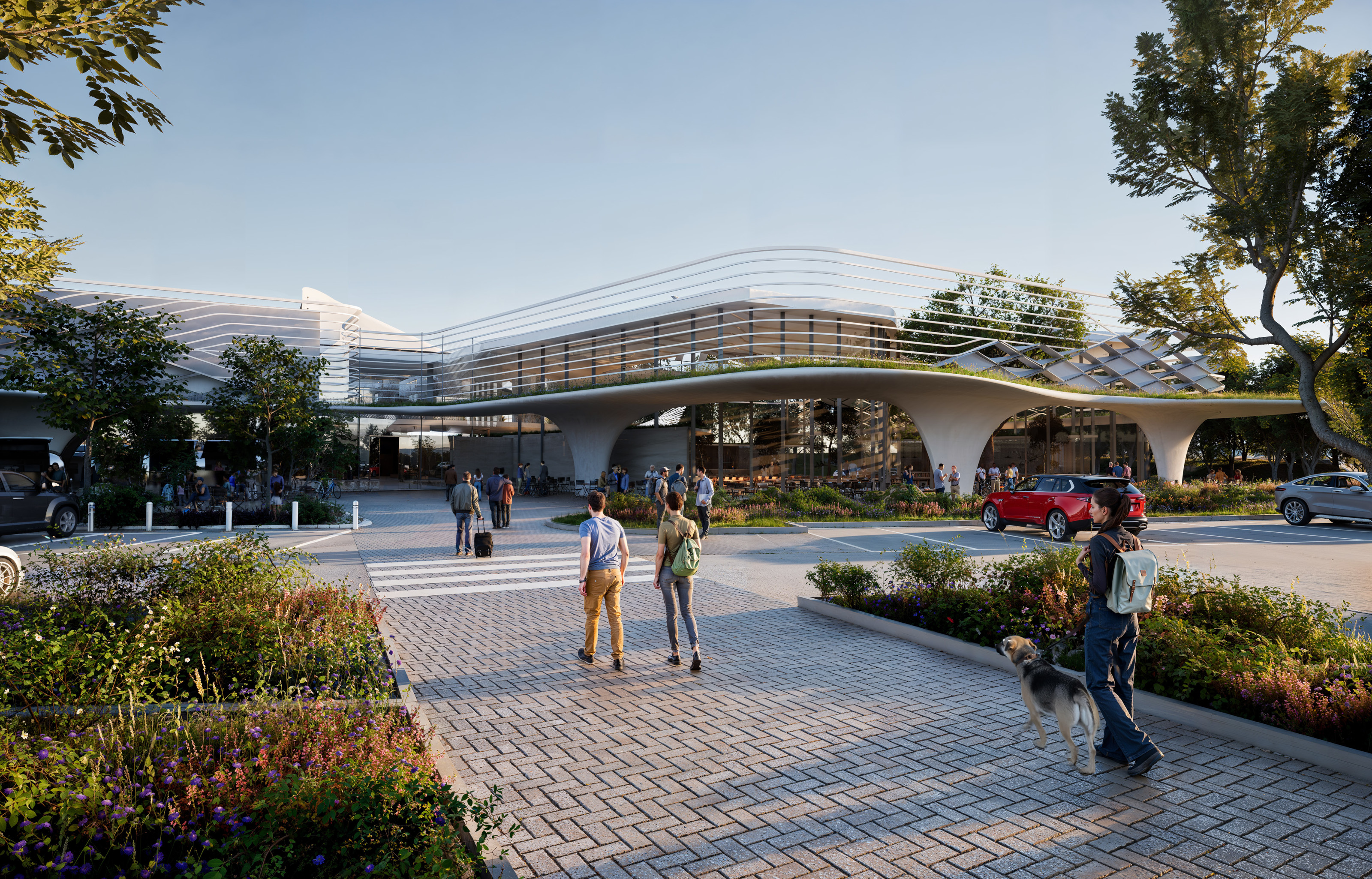 Render of LeShuttle terminal redesign