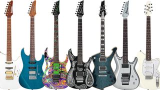 Ibanez NAMM 2023 Signature Models, featuring new super-premium options for Steve Vai, Joe Satriani and Paul Stanley 
