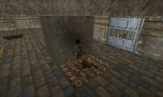 Lara Croft solving a puzzle in Tomb Raider
