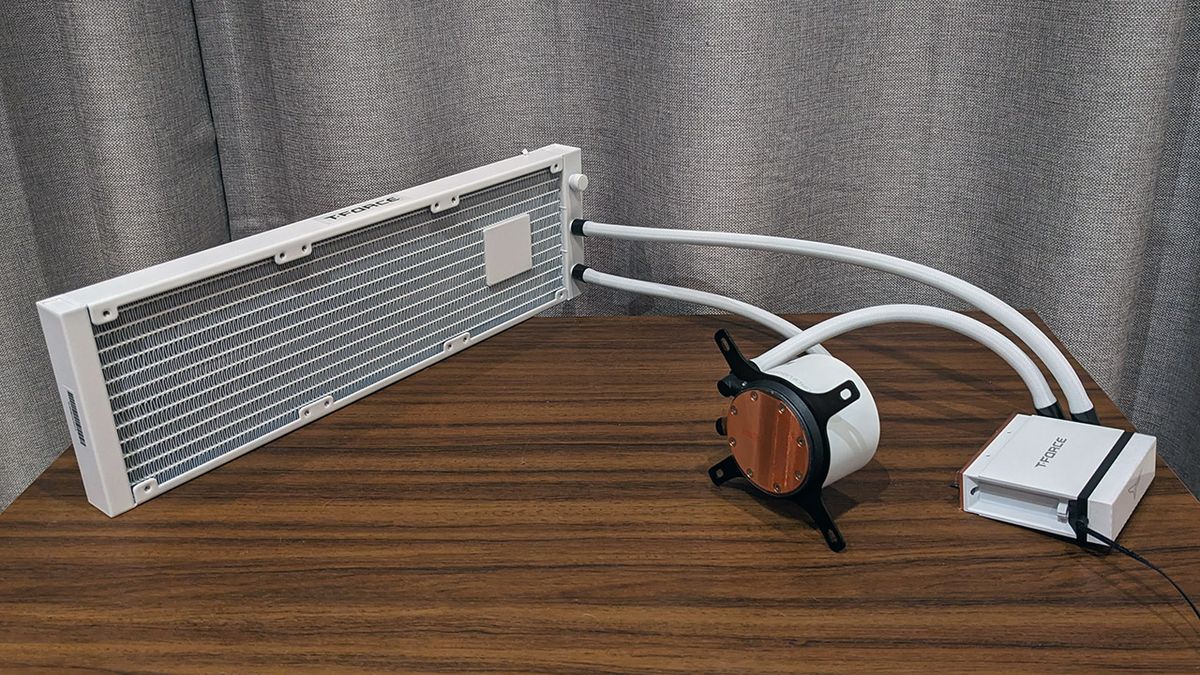 Teamgroup Siren Duo360 AIO cooler radiator and blocks