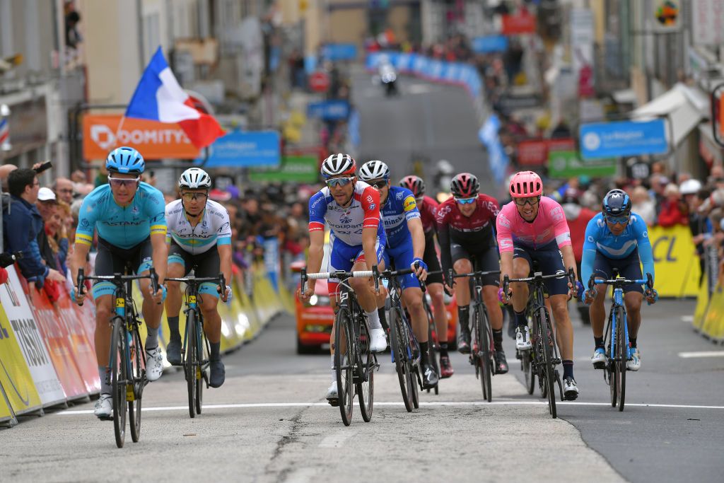 Michael Woods finishes fifth on stage 2 at the Criterium du Dauphine