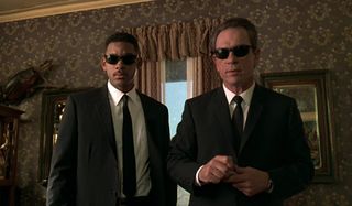 Men In Black Will Smith and Tommy Lee Jones are about to neurolyze someone.