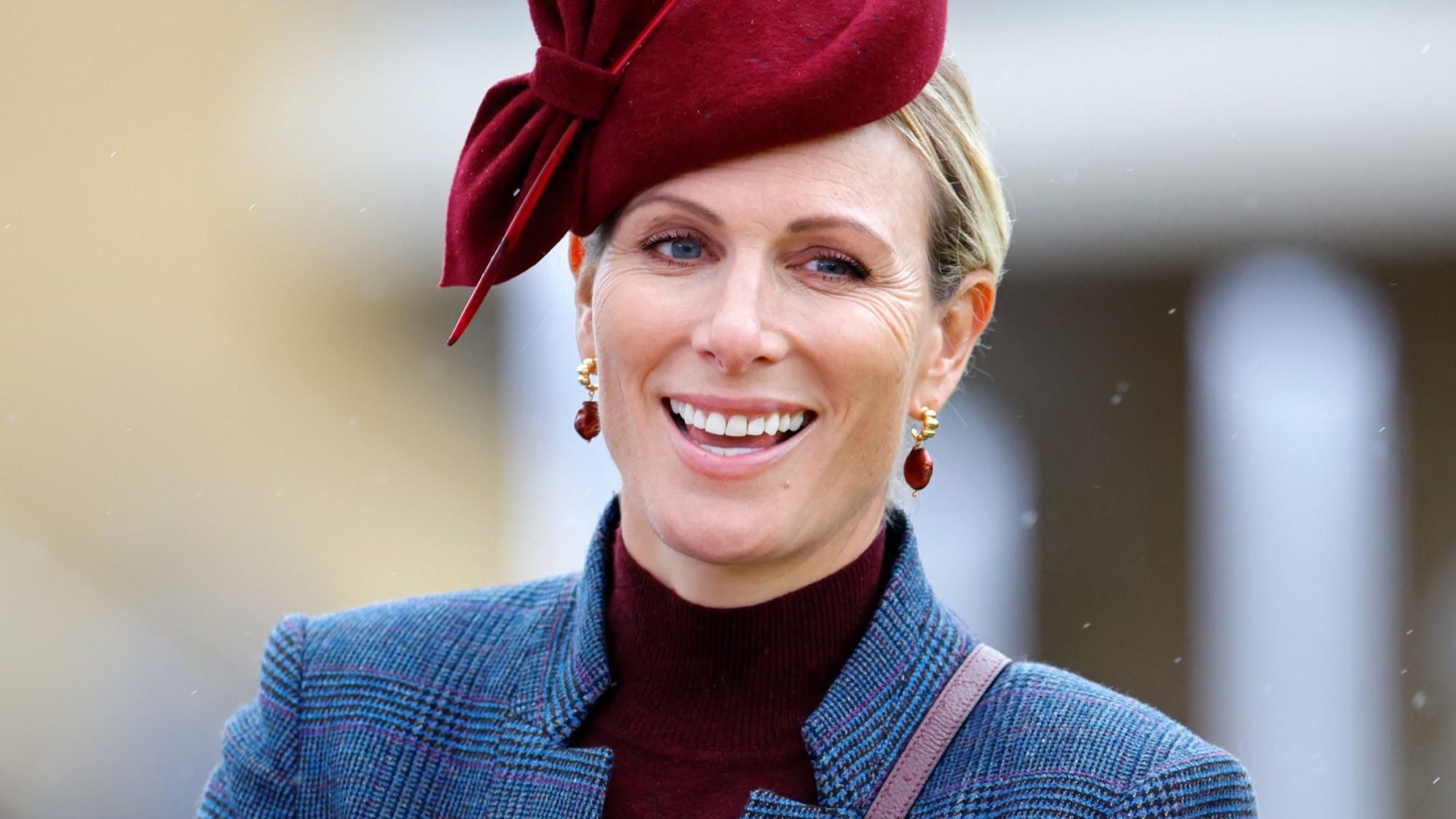Zara Tindall attends day 2 of The William Hill Showcase horse racing meeting at Cheltenham Racecourse on October 24, 2026