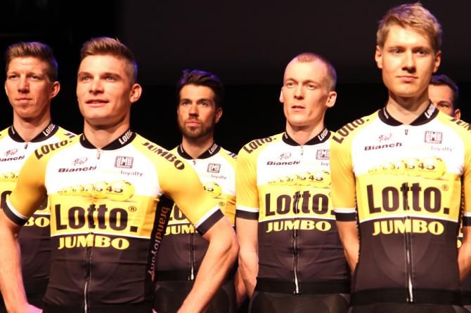 Sep Vanmarke, Moreno Hofland, Martjin Keizer and Robert Gesink.