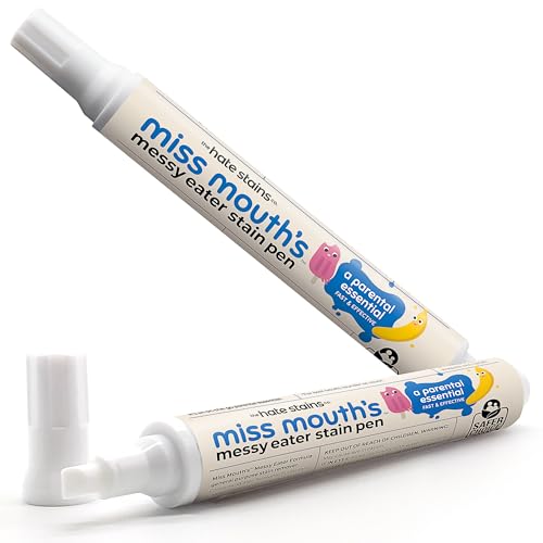Miss Mouth&#039;s Messy Eater Stain Treater Pen - 2 Pack to Go Instant Stain Remover Pen - Newborn &amp;amp; Baby Essentials - On-The-Go &amp;amp; Travel Essentials
