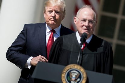 President Trump and Justice Anthony Kennedy