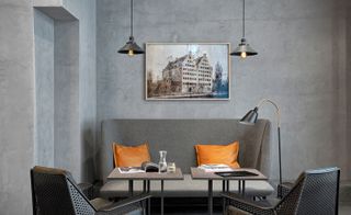 A seating area in the Puro Hotel — Gdansk